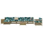 Provira 10-delige Loungeset geïmpregneerd grenenhout