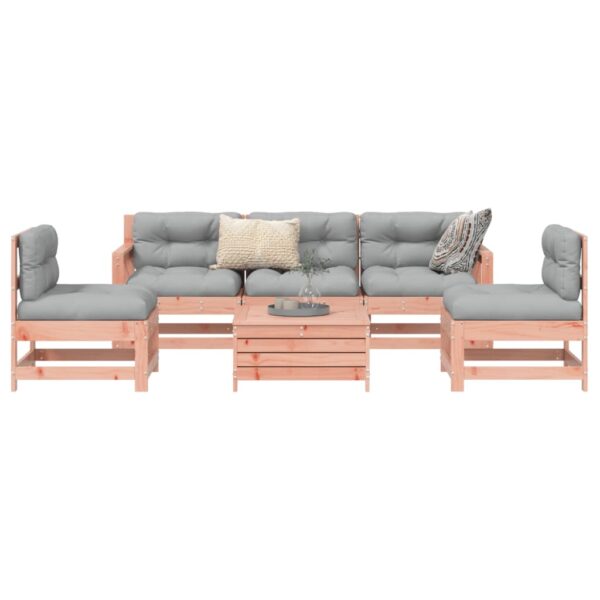 Provira 6-delige Loungeset massief douglas vurenhout