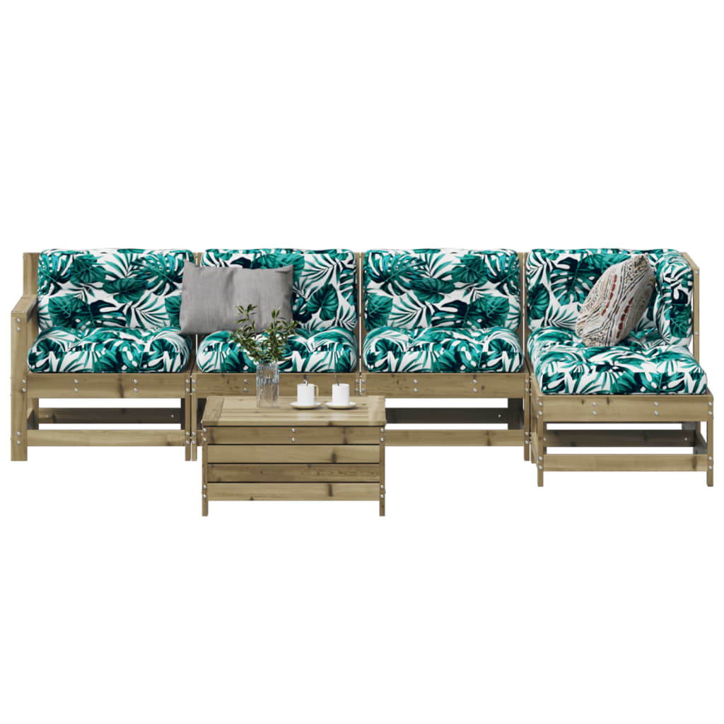 8721012899582_m_en_hd_1 Provira 6-delige Loungeset met kussens geïmpregneerd grenenhout - Image 1