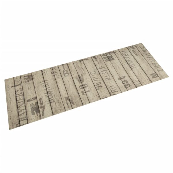 Provira Keukenmat wasbaar hekprint 45x150 cm fluweel