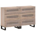 Provira Dressoirs 2 st 60x34x75 cm massief mangohout