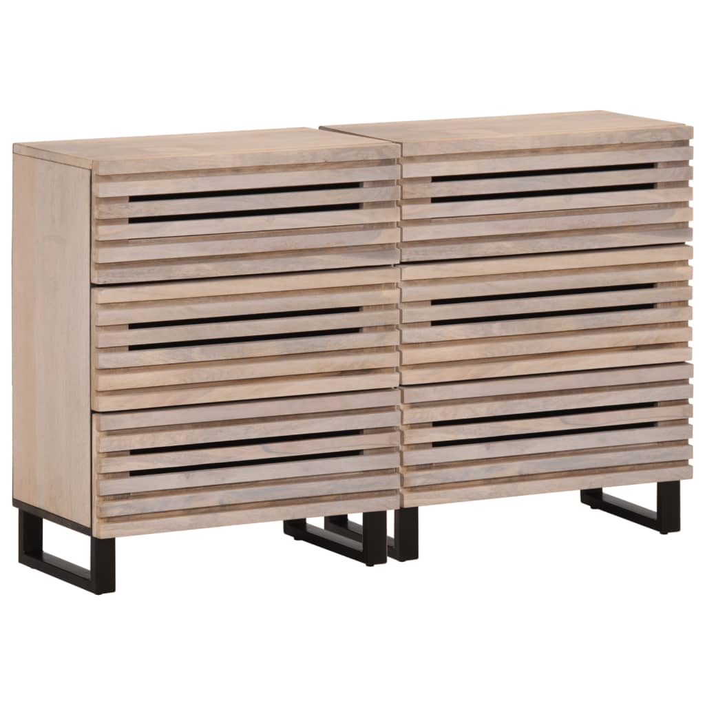 8721012988903_a_en_hd_1 Provira Dressoirs 2 st 60x34x75 cm massief mangohout - Image 1