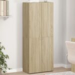 Provira Archiefkast 60x32x153 cm bewerkt hout sonoma eikenkleurig