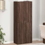 Provira Archiefkast 60x32x153 cm bewerkt hout bruin eikenkleur