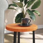 Provira Tafelblad rond Ø30x2,5 cm massief grenenhout wasbruin