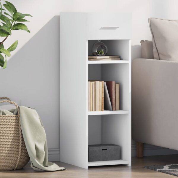 Provira Dressoir 30x42,5x93 cm bewerkt hout wit