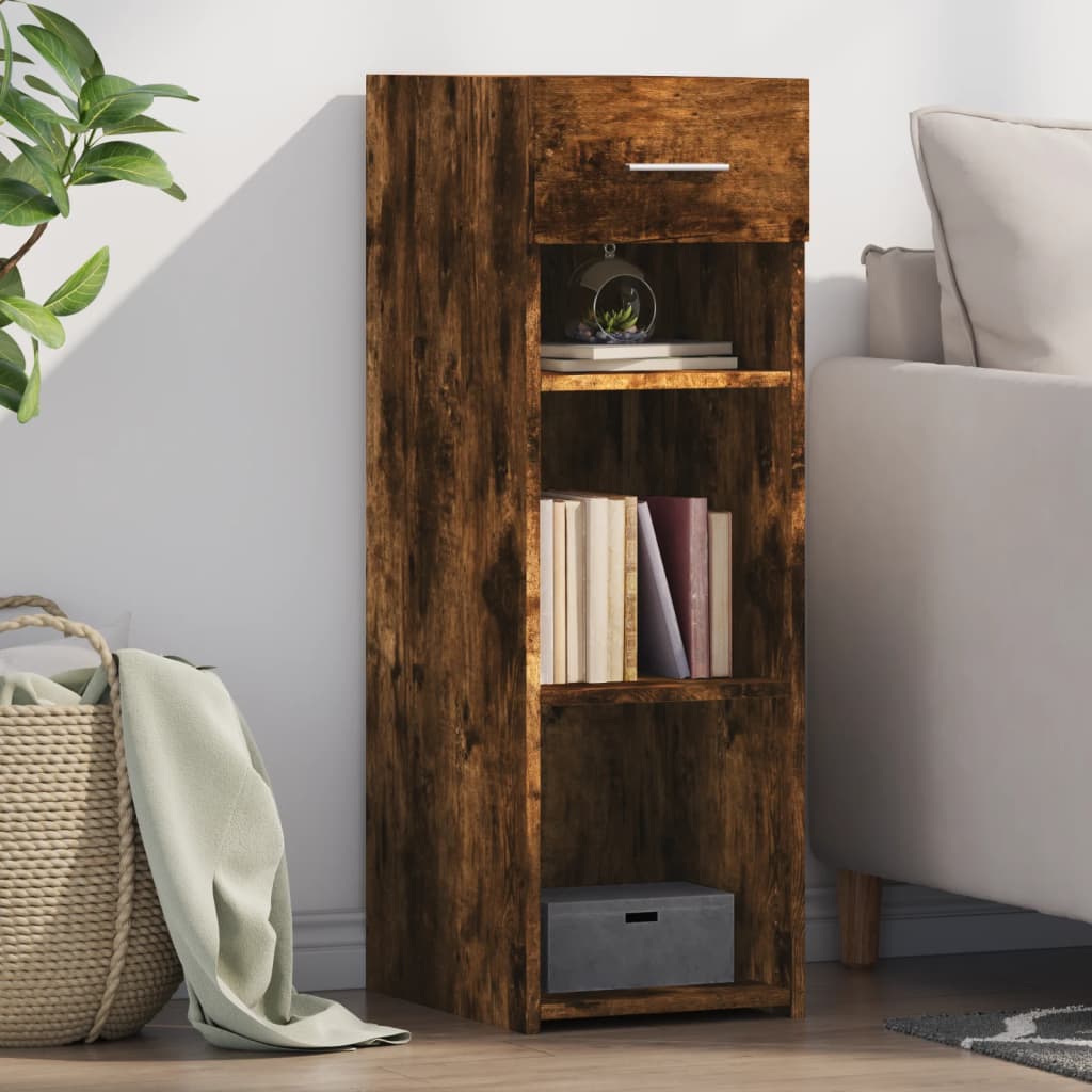 8721102652127_m_en_hd_1 Provira Dressoir 30x42,5x93 cm bewerkt hout gerookt eikenkleurig - Image 1