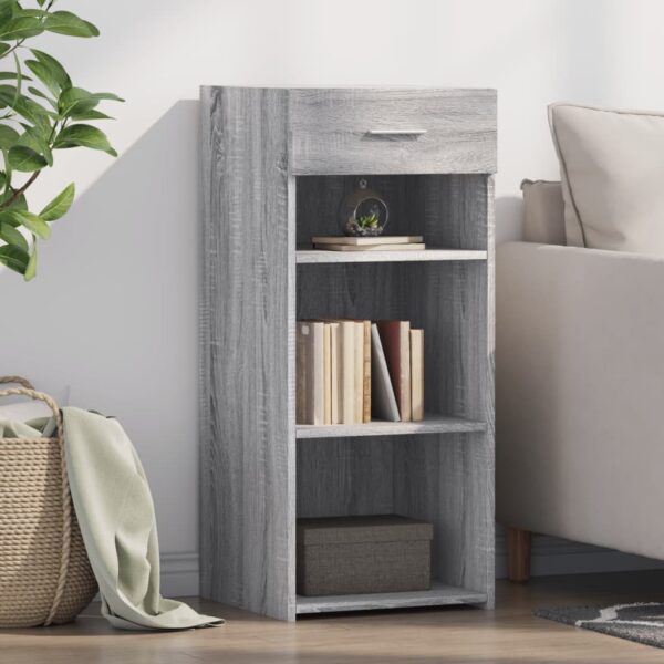 Provira Dressoir 40x42,5x93 cm bewerkt hout grijs sonoma eikenkleur