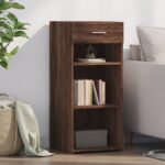Provira Dressoir 40x42,5x93 cm bewerkt hout bruin eikenkleur