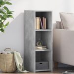 Provira Dressoir 30x41x93 cm bewerkt hout betongrijs