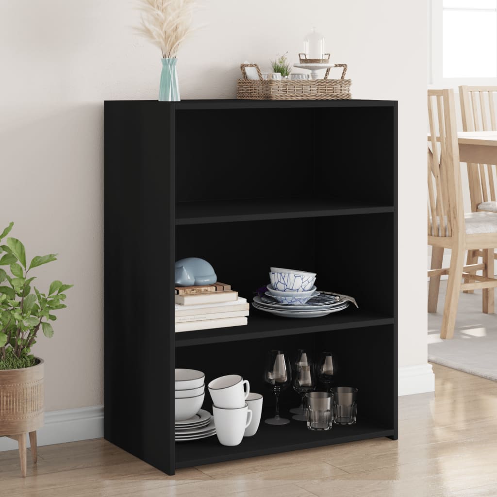 8721102652721_m_en_hd_1 Provira Dressoir 70x41x93 cm bewerkt hout zwart - Image 1