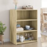 Provira Dressoir 70x41x93 cm bewerkt hout sonoma eikenkleurig