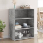 Provira Dressoir 70x41x93 cm bewerkt hout betongrijs