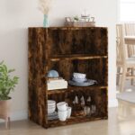 Provira Dressoir 70x41x93 cm bewerkt hout gerookt eikenkleurig