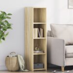 Provira Hoge kast 30x41x124 cm bewerkt hout sonoma eikenkleurig
