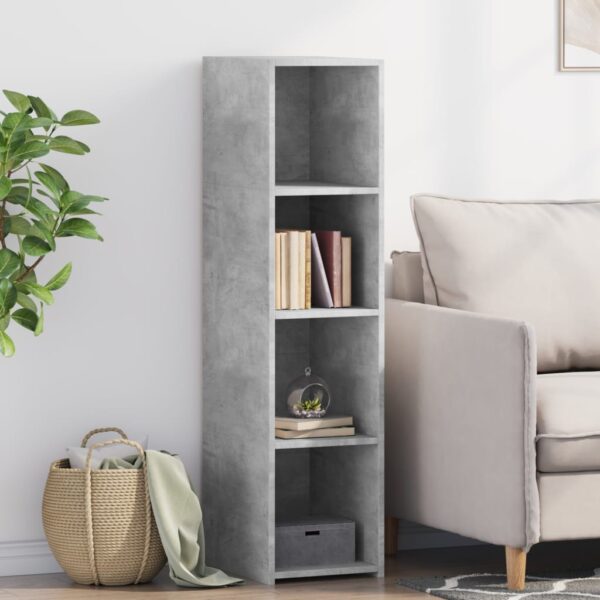 Provira Hoge kast 30x41x124 cm bewerkt hout betongrijs