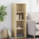 Provira Hoge kast 40x41x124 cm bewerkt hout sonoma eikenkleurig