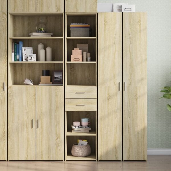 Provira Hoge kast 40x42,5x185 cm bewerkt hout sonoma eikenkleurig