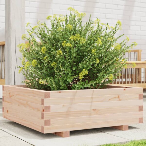 Provira Plantenbak 70x70x26,5 cm massief grenenhout