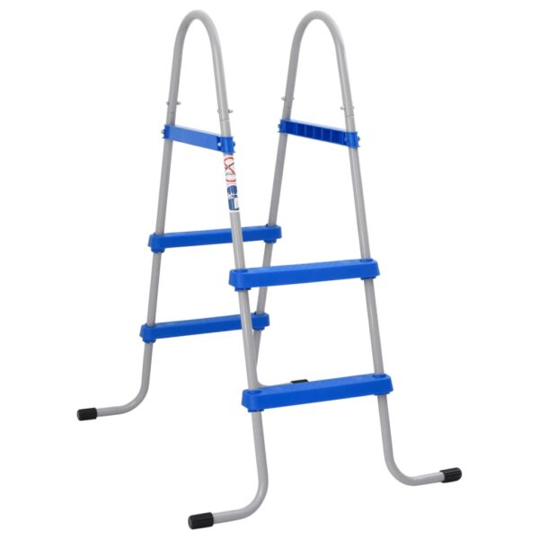 Provira Zwembadladder voor bovengronds zwembad 84 cm staal en kunststof