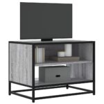 Provira Tv-meubel 61x40x46 cm bewerkt hout metaal grijs sonoma eiken