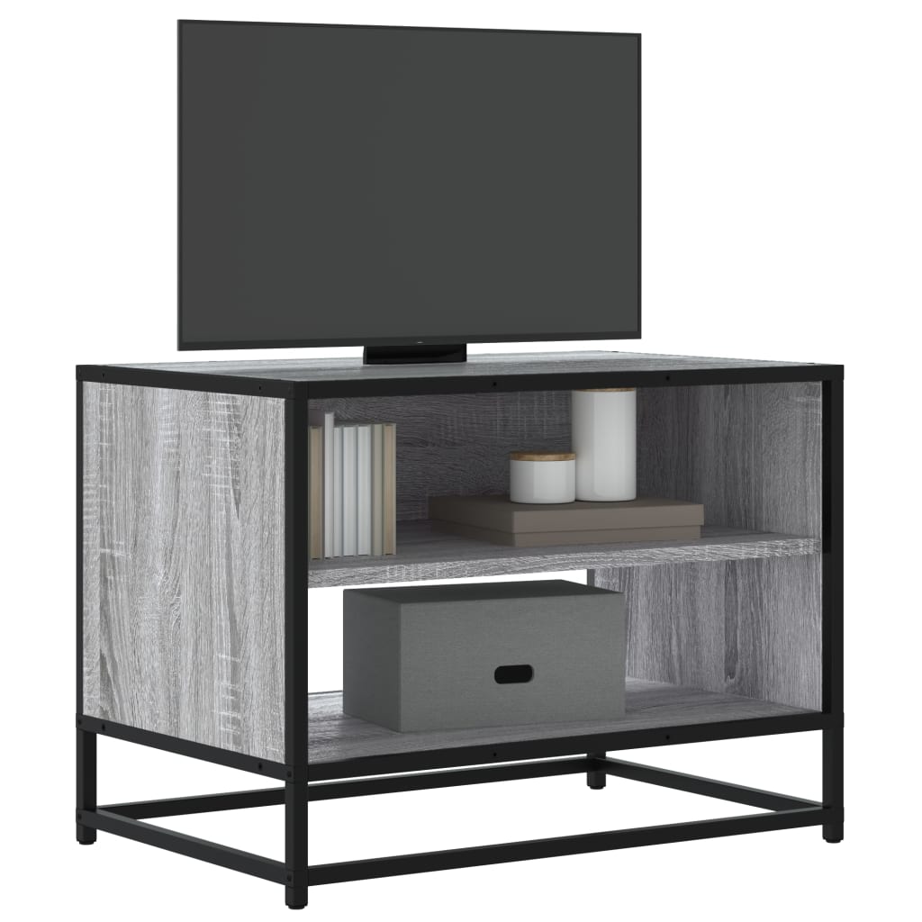 8721102839412_m_en_hd_1 Provira Tv-meubel 61x40x46 cm bewerkt hout metaal grijs sonoma eiken - Image 1