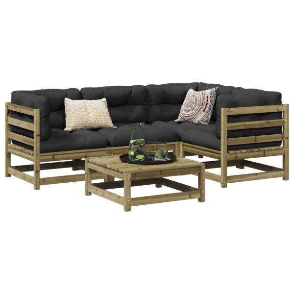 Provira 5-delige Loungeset geïmpregneerd grenenhout