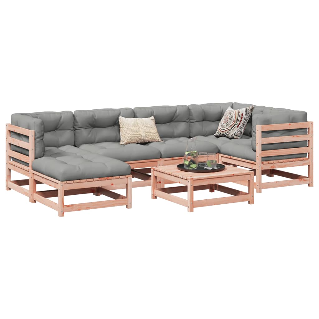 8721102901881_m_en_hd_1 Provira 7-delige Loungeset met kussens massief douglas vurenhout - Image 1
