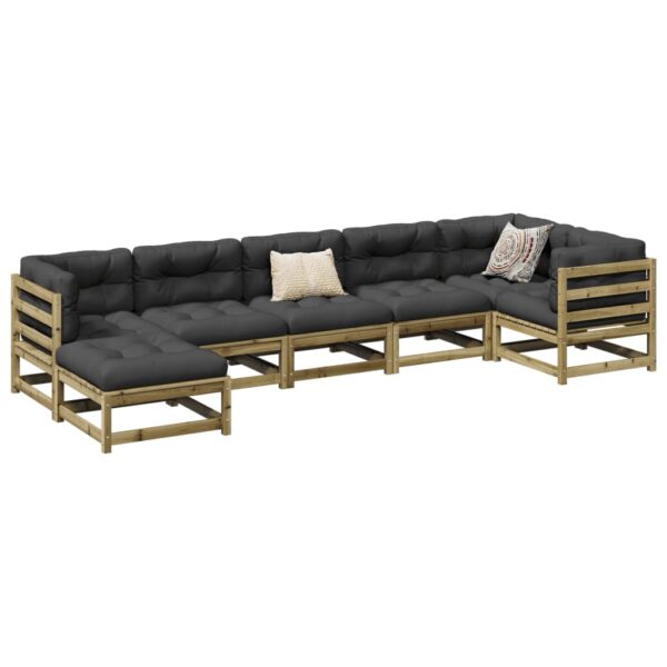 Provira 7-delige Loungeset geïmpregneerd grenenhout