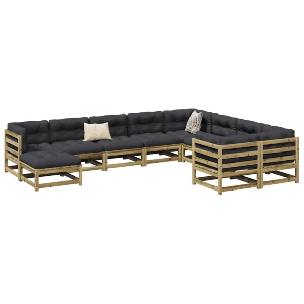Provira 10-delige Loungeset geïmpregneerd grenenhout