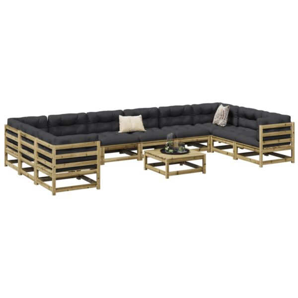 Provira 11-delige Loungeset geïmpregneerd grenenhout