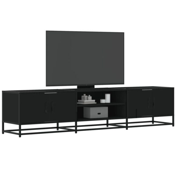 Provira Tv-meubel 180x35x41 cm bewerkt hout zwart