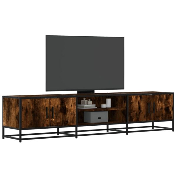 Provira Tv-meubel 180x35x41 cm bewerkt hout gerookt eikenkleurig