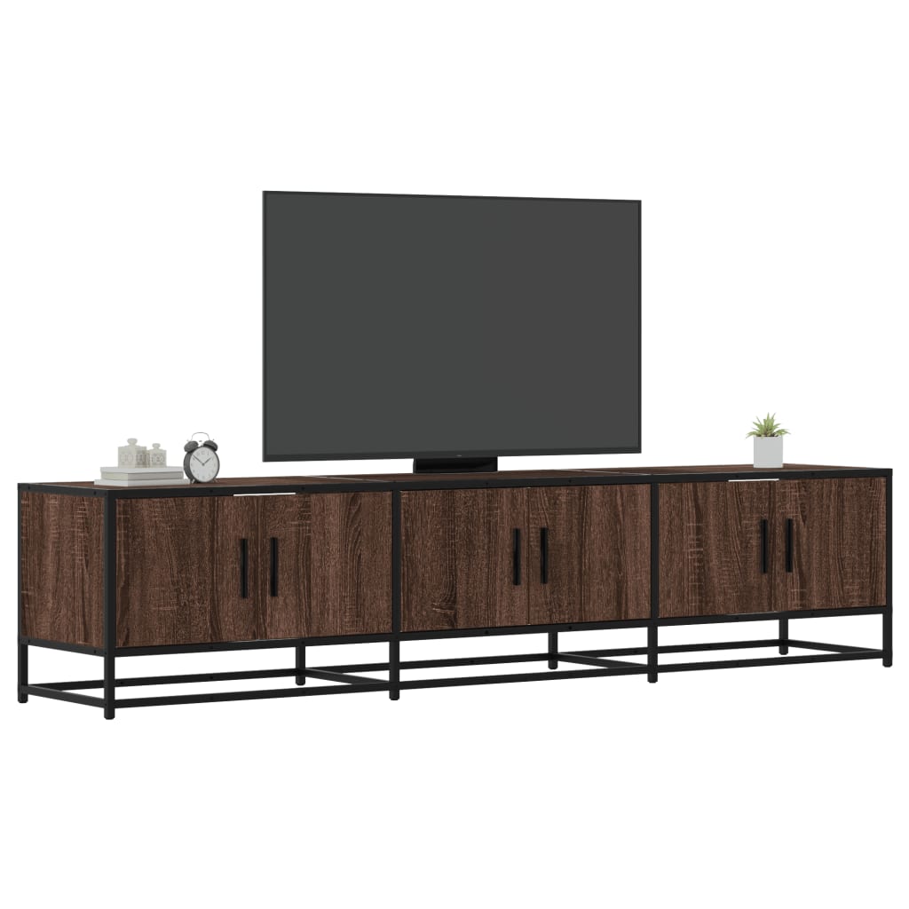 8721102922954_m_en_hd_1 Provira Tv-meubel 180x35x41 cm bewerkt hout bruin eikenkleurig - Image 1
