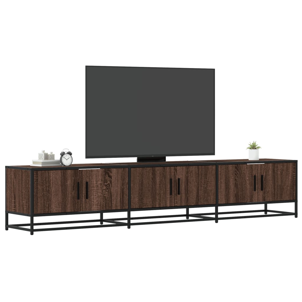 8721102923005_m_en_hd_1 Provira Tv-meubel 210x35x41 cm bewerkt hout bruin eikenkleurig - Image 1