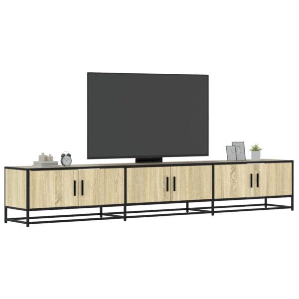 Provira Tv-meubel 240x35x41 cm bewerkt hout sonoma eikenkleurig