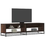 Provira Tv-meubel 180,5x40x46 cm bewerkt hout bruin eikenkleurig