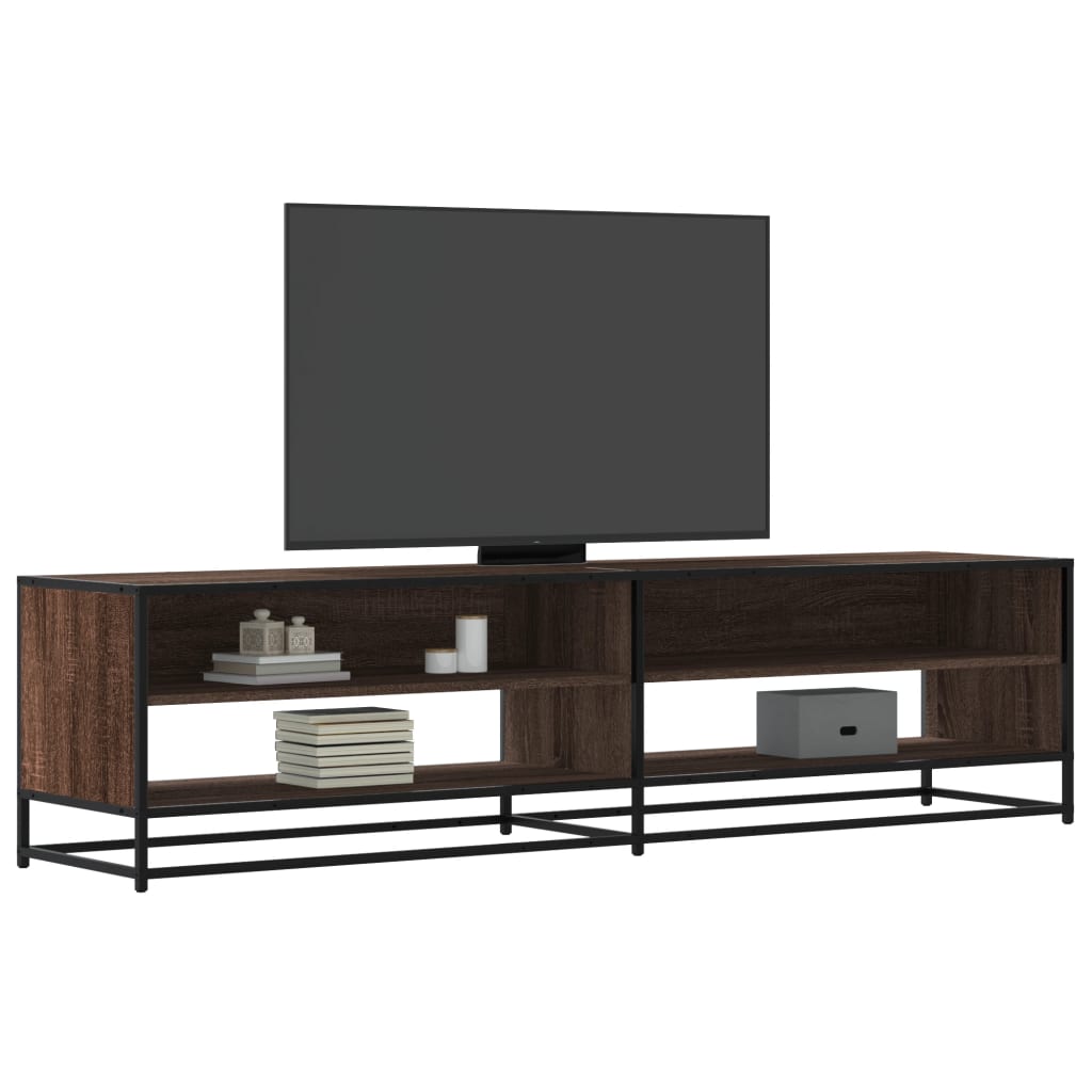 8721102923104_m_en_hd_1 Provira Tv-meubel 180,5x40x46 cm bewerkt hout bruin eikenkleurig - Image 1