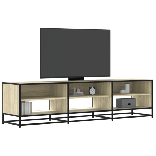 Provira Tv-meubel 18x40x46 cm bewerkt hout sonoma eikenkleurig