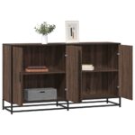 Provira Dressoir 134x35x76 cm bewerkt hout bruin eikenkleurig