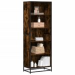 Provira Boekenkast 60x35x170,5 cm bewerkt hout gerookt eikenkleurig