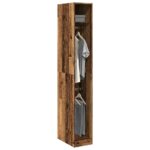 Provira Kledingkast 30x50x200 cm bewerkt hout oud hout