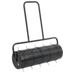 Provira Gazonroller met beluchtingsklemmen 63 L ijzer en staal zwart