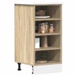 Provira Onderkast 40x44,5x81,5 cm bewerkt hout sonoma eikenkleurig