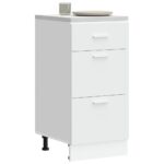 Provira Onderkast 40x46x81,5 cm bewerkt hout wit