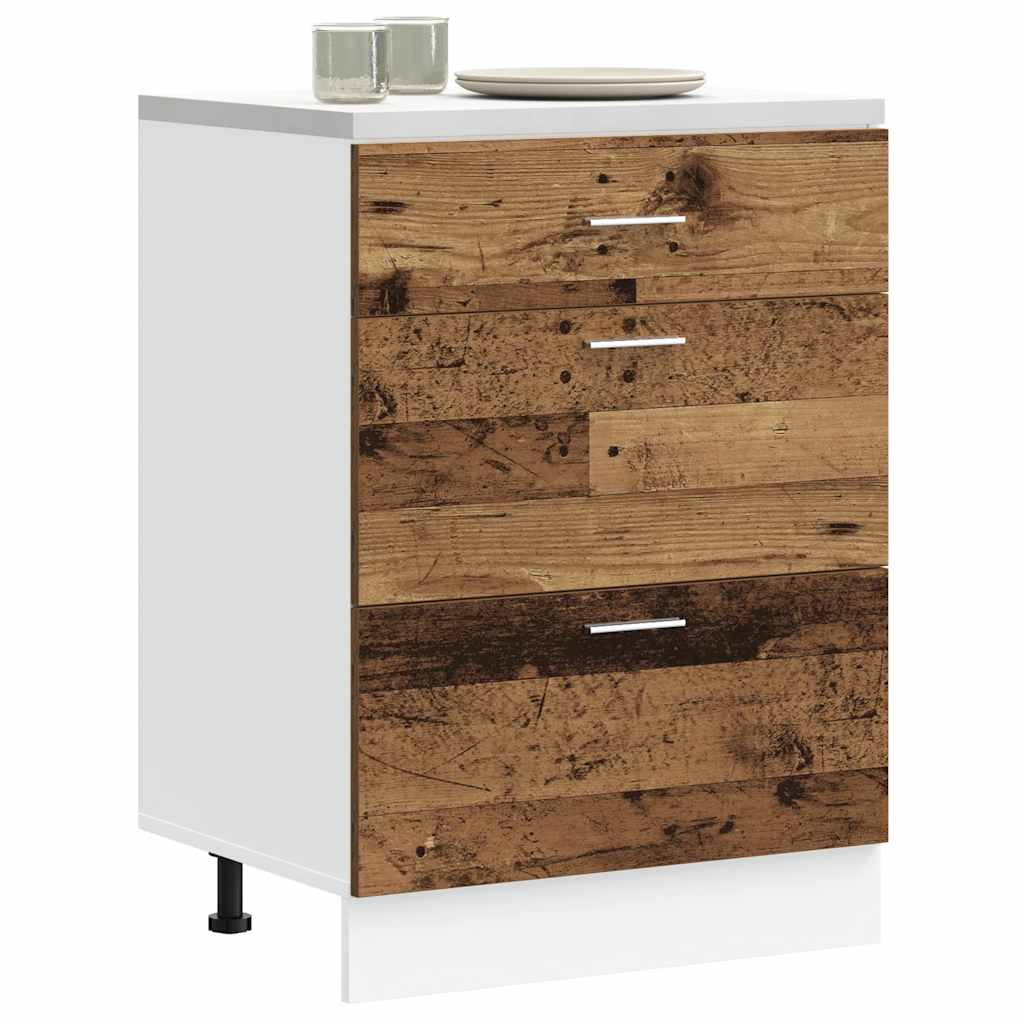 8721158426031_m_en_hd_1 Provira Keuken onderkast bewerkt hout oud houtkleurig - Image 1