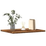 Provira Wandschappen 4 st 40x30x1,5 cm bewerkt hout oud houtkleurig