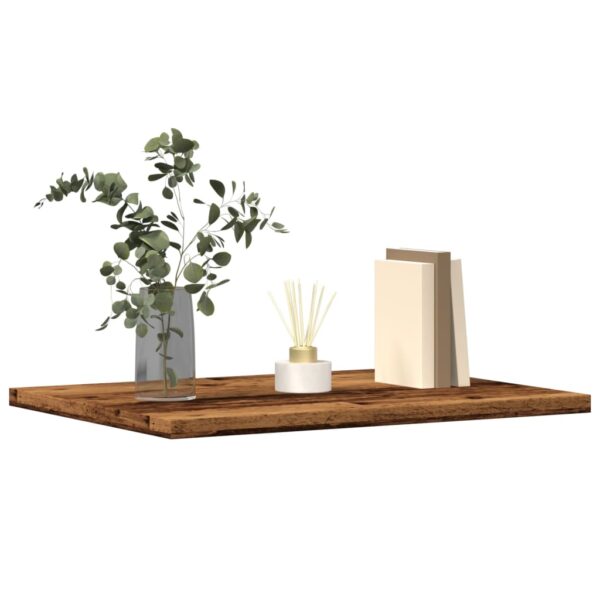 Provira Wandschappen 4 st 40x30x1,5 cm bewerkt hout oud houtkleurig