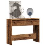 Provira Wandtafel 100x35x76,5 cm bewerkt hout oud houtkleurig