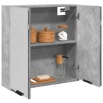 Provira Badkamerspiegelkast 64x20x66,5 cm bewerkt hout betongrijs
